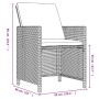 Set comedor de jardín 5 pzas con cojines ratán sintético beige de vidaXL, Conjuntos de jardín - Ref: Foro24-3095515, Precio: ...