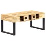 Mesa de centro estilo cassette madera maciza mango 100x52x45 cm en Mesas de centro | Comprar online en Foru.es