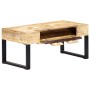 Mesa de centro estilo cassette madera maciza mango 100x52x45 cm en Mesas de centro | Comprar online en Foru.es