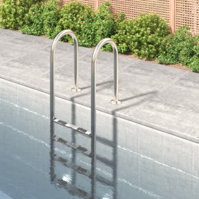 Escalera para piscina acero inoxidable 304 54x38x184,5 cm de vidaXL, Escaleras y rampas de piscina - Ref: Foro24-93453, Preci...