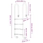 Escalera para piscina acero inoxidable 304 54x38x184,5 cm de vidaXL, Escaleras y rampas de piscina - Ref: Foro24-93453, Preci...