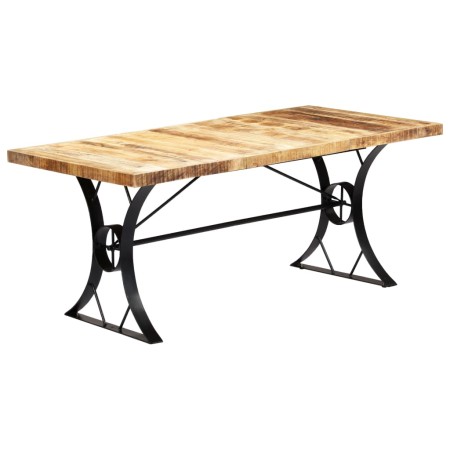 Mesa de comedor de madera maciza de mango 180x90x76 cm en Mesas de comedor | Comprar online en Foru.es