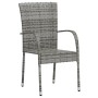 Juego de comedor para jardín 3 piezas ratán sintético gris de vidaXL, Conjuntos de jardín - Ref: Foro24-3098029, Precio: 122,...