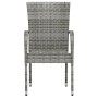 Juego de comedor para jardín 3 piezas ratán sintético gris de vidaXL, Conjuntos de jardín - Ref: Foro24-3098029, Precio: 122,...