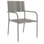 Juego de comedor para jardín 3 piezas ratán sintético gris de vidaXL, Conjuntos de jardín - Ref: Foro24-3098034, Precio: 85,7...
