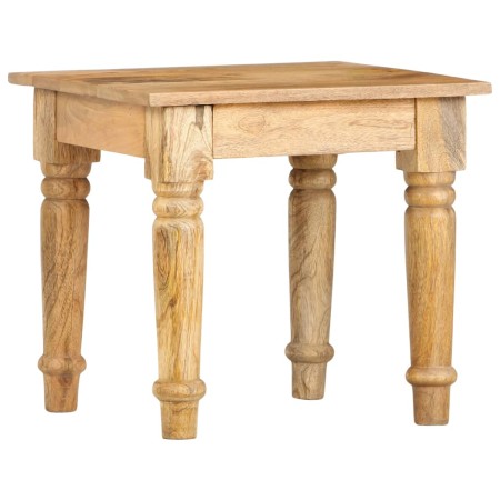 Mesa auxiliar de madera maciza de mango 43x43x40 cm en Mesas auxiliares | Comprar online en Foru.es