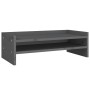 Soporte para monitor madera maciza de pino gris 50x24x16 cm de vidaXL, Bases y elevadores para ordenadores - Ref: Foro24-8139...