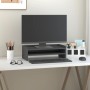 Soporte para monitor madera maciza de pino gris 50x24x16 cm de vidaXL, Bases y elevadores para ordenadores - Ref: Foro24-8139...
