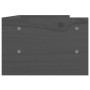 Soporte para monitor madera maciza de pino gris 50x24x16 cm de vidaXL, Bases y elevadores para ordenadores - Ref: Foro24-8139...