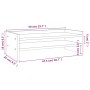 Soporte para monitor madera maciza de pino gris 50x24x16 cm de vidaXL, Bases y elevadores para ordenadores - Ref: Foro24-8139...