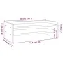 Soporte para monitor madera maciza de pino gris 50x24x16 cm de vidaXL, Bases y elevadores para ordenadores - Ref: Foro24-8139...