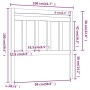 Cabecero de cama madera maciza de pino 106x4x100 cm de vidaXL, Cabeceros y pies de cama - Ref: Foro24-814079, Precio: 34,80 €...