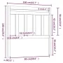 Cabecero de cama madera maciza de pino 106x4x100 cm de vidaXL, Cabeceros y pies de cama - Ref: Foro24-814079, Precio: 34,36 €...