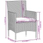 Juego de comedor para jardín 3 piezas ratán sintético negro de vidaXL, Conjuntos de jardín - Ref: Foro24-3098022, Precio: 150...