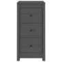 Aparadores 2 uds madera maciza de pino gris 40x35x80 cm de vidaXL, Aparadores - Ref: Foro24-813744, Precio: 97,07 €, Descuent...