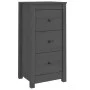Aparadores 2 uds madera maciza de pino gris 40x35x80 cm de vidaXL, Aparadores - Ref: Foro24-813744, Precio: 97,07 €, Descuent...