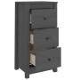 Aparadores 2 uds madera maciza de pino gris 40x35x80 cm de vidaXL, Aparadores - Ref: Foro24-813744, Precio: 97,07 €, Descuent...