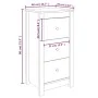 Aparadores 2 uds madera maciza de pino gris 40x35x80 cm de vidaXL, Aparadores - Ref: Foro24-813744, Precio: 97,07 €, Descuent...