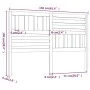 Cabecero de cama madera maciza de pino negro 156x4x100 cm de vidaXL, Cabeceros y pies de cama - Ref: Foro24-814153, Precio: 5...