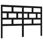 Cabecero de cama madera maciza de pino negro 156x4x100 cm de vidaXL, Cabeceros y pies de cama - Ref: Foro24-814203, Precio: 5...