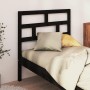 Cabecero de cama madera maciza de pino negro 96x4x100 cm de vidaXL, Cabeceros y pies de cama - Ref: Foro24-814178, Precio: 27...