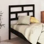 Cabecero de cama madera maciza de pino negro 96x4x100 cm de vidaXL, Cabeceros y pies de cama - Ref: Foro24-814178, Precio: 27...