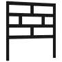 Cabecero de cama madera maciza de pino negro 96x4x100 cm de vidaXL, Cabeceros y pies de cama - Ref: Foro24-814178, Precio: 27...