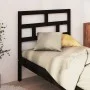 Cabecero de cama madera maciza de pino negro 96x4x100 cm de vidaXL, Cabeceros y pies de cama - Ref: Foro24-814178, Precio: 27...