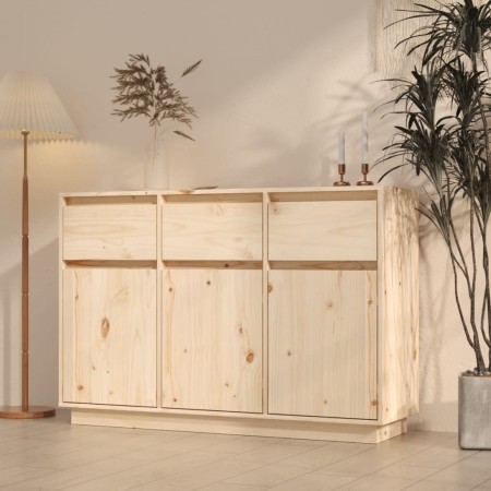 Aparador de madera maciza de pino 110x34x75 cm de vidaXL, Aparadores - Ref: Foro24-813814, Precio: 163,05 €, Descuento: %