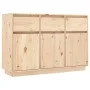 Aparador de madera maciza de pino 110x34x75 cm de vidaXL, Aparadores - Ref: Foro24-813814, Precio: 160,31 €, Descuento: %