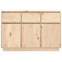 Aparador de madera maciza de pino 110x34x75 cm de vidaXL, Aparadores - Ref: Foro24-813814, Precio: 160,31 €, Descuento: %