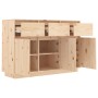 Aparador de madera maciza de pino 110x34x75 cm de vidaXL, Aparadores - Ref: Foro24-813814, Precio: 163,05 €, Descuento: %