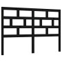 Cabecero de cama madera maciza de pino negro 141x4x100 cm de vidaXL, Cabeceros y pies de cama - Ref: Foro24-814193, Precio: 5...