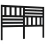 Cabecero de cama madera maciza de pino negro 146x4x100 cm de vidaXL, Cabeceros y pies de cama - Ref: Foro24-814148, Precio: 4...