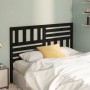 Cabecero de cama madera maciza de pino negro 146x4x100 cm de vidaXL, Cabeceros y pies de cama - Ref: Foro24-814148, Precio: 4...