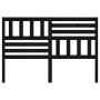 Cabecero de cama madera maciza de pino negro 146x4x100 cm de vidaXL, Cabeceros y pies de cama - Ref: Foro24-814148, Precio: 4...