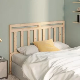 Cabecero de cama madera maciza de pino 156x4x100 cm de vidaXL, Cabeceros y pies de cama - Ref: Foro24-814099, Precio: 49,77 €...