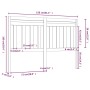 Cabecero de cama madera maciza de pino 156x4x100 cm de vidaXL, Cabeceros y pies de cama - Ref: Foro24-814099, Precio: 50,44 €...