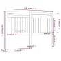 Cabecero de cama madera maciza de pino 156x4x100 cm de vidaXL, Cabeceros y pies de cama - Ref: Foro24-814099, Precio: 49,77 €...