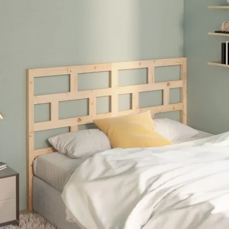 Cabecero de cama madera maciza de pino 146x4x100 cm de vidaXL, Cabeceros y pies de cama - Ref: Foro24-814194, Precio: 47,53 €...