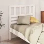 Cabecero de cama madera maciza de pino blanco 81x4x100 cm de vidaXL, Cabeceros y pies de cama - Ref: Foro24-814120, Precio: 3...