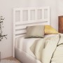 Cabecero de cama madera maciza de pino blanco 81x4x100 cm de vidaXL, Cabeceros y pies de cama - Ref: Foro24-814120, Precio: 4...