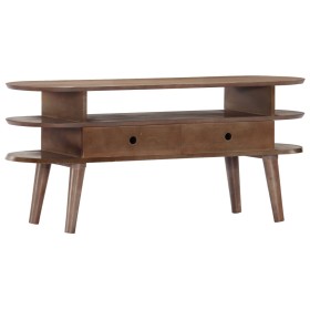 Mueble para TV de madera maciza de acacia 110x35x50 cm en Armarios y almacenamiento | Comprar online en Foru.es
