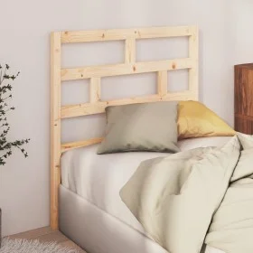 Cabecero de cama madera maciza de pino 96x4x100 cm de vidaXL, Cabeceros y pies de cama - Ref: Foro24-814174, Precio: 24,79 €,...