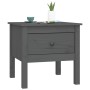 Mesa auxiliar de madera maciza de pino gris 50x50x49 cm de vidaXL, Mesas auxiliares - Ref: Foro24-813798, Precio: 39,65 €, De...