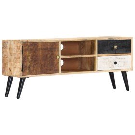 Mueble para TV de madera maciza de mango 115x30x47 cm en Muebles TV | Comprar online en Foru.es