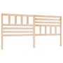 Cabecero de cama madera maciza de pino 186x4x100 cm de vidaXL, Cabeceros y pies de cama - Ref: Foro24-814159, Precio: 60,10 €...