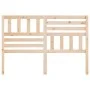 Cabecero de cama madera maciza de pino 141x4x100 cm de vidaXL, Cabeceros y pies de cama - Ref: Foro24-814139, Precio: 54,90 €...