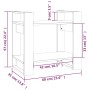 Estantería/divisor de espacios madera pino gris 60x35x57 cm de vidaXL, Librerías y estanterías - Ref: Foro24-813876, Precio: ...