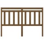 Cabecero de cama madera maciza de pino marrón miel 166x4x100 cm de vidaXL, Cabeceros y pies de cama - Ref: Foro24-814107, Pre...